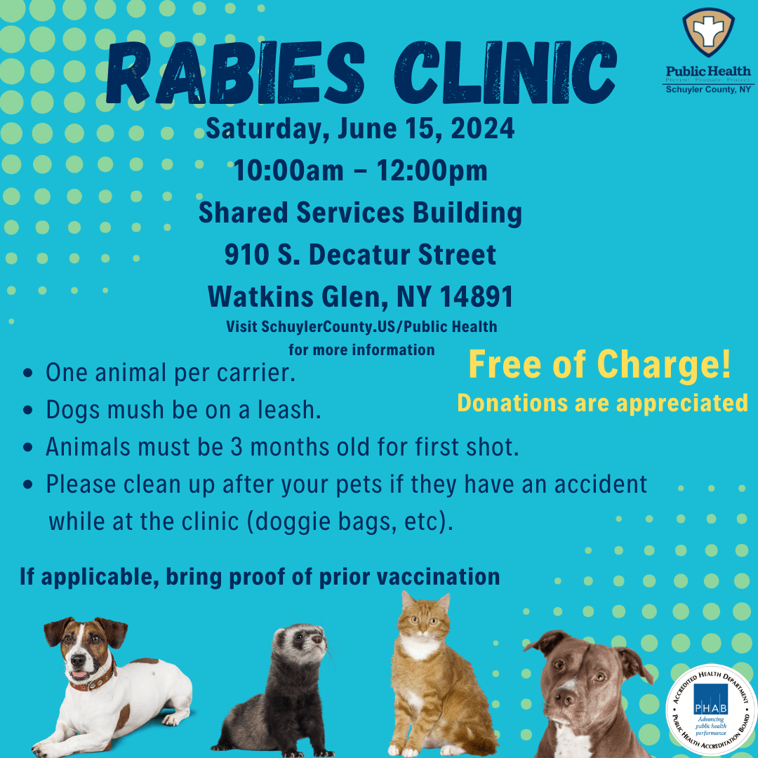 Rabies Clinic information for June 2024