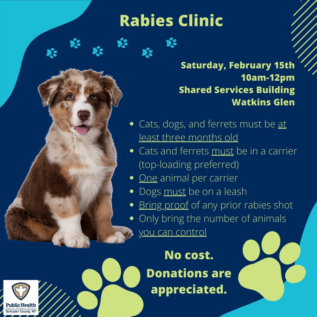 Image containing event details for clinic.