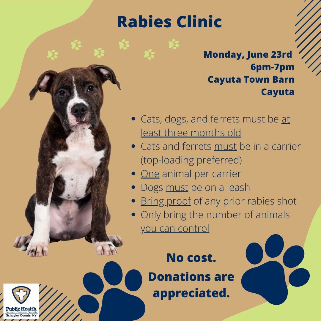 Image containing event details for clinic.