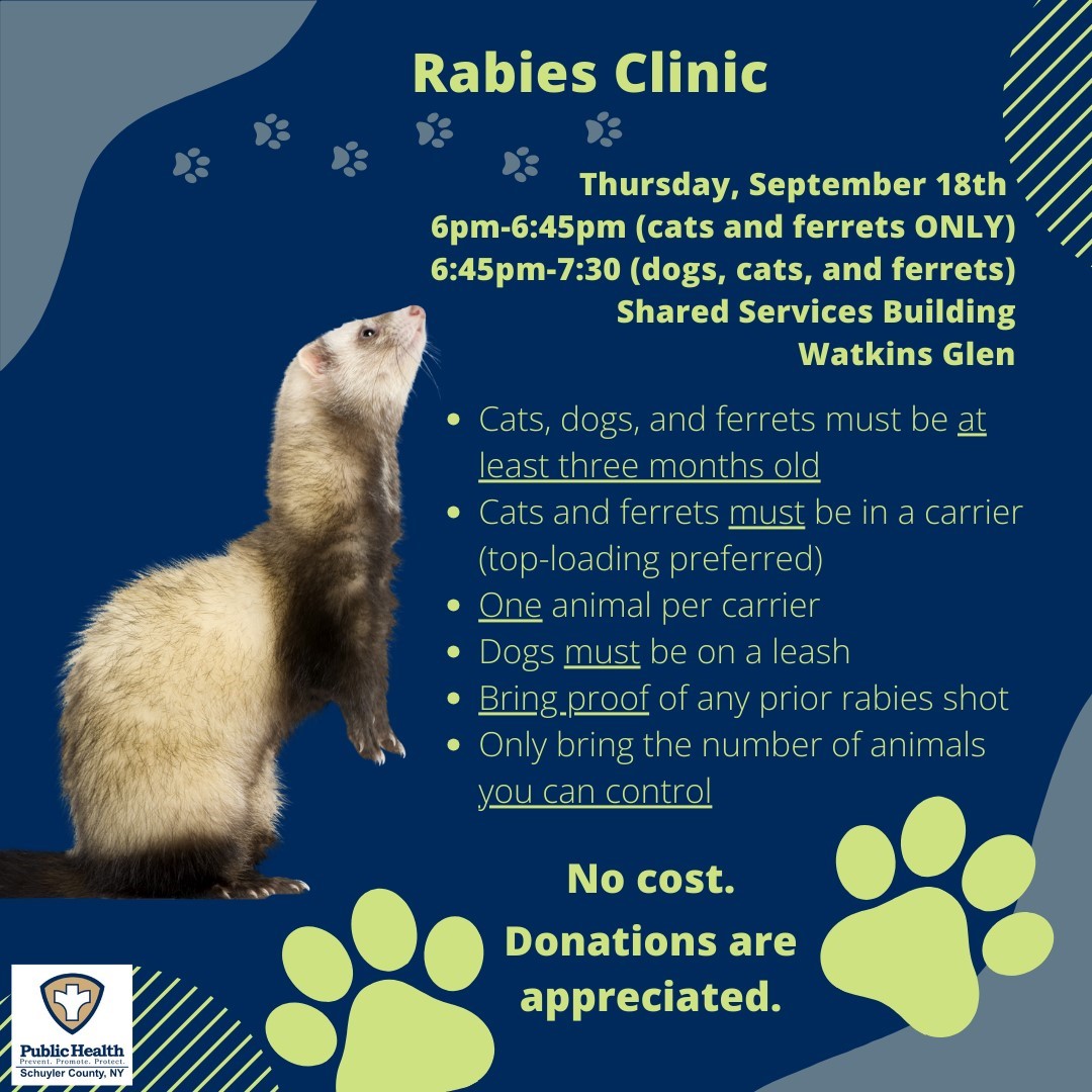 Image containing event details for clinic.