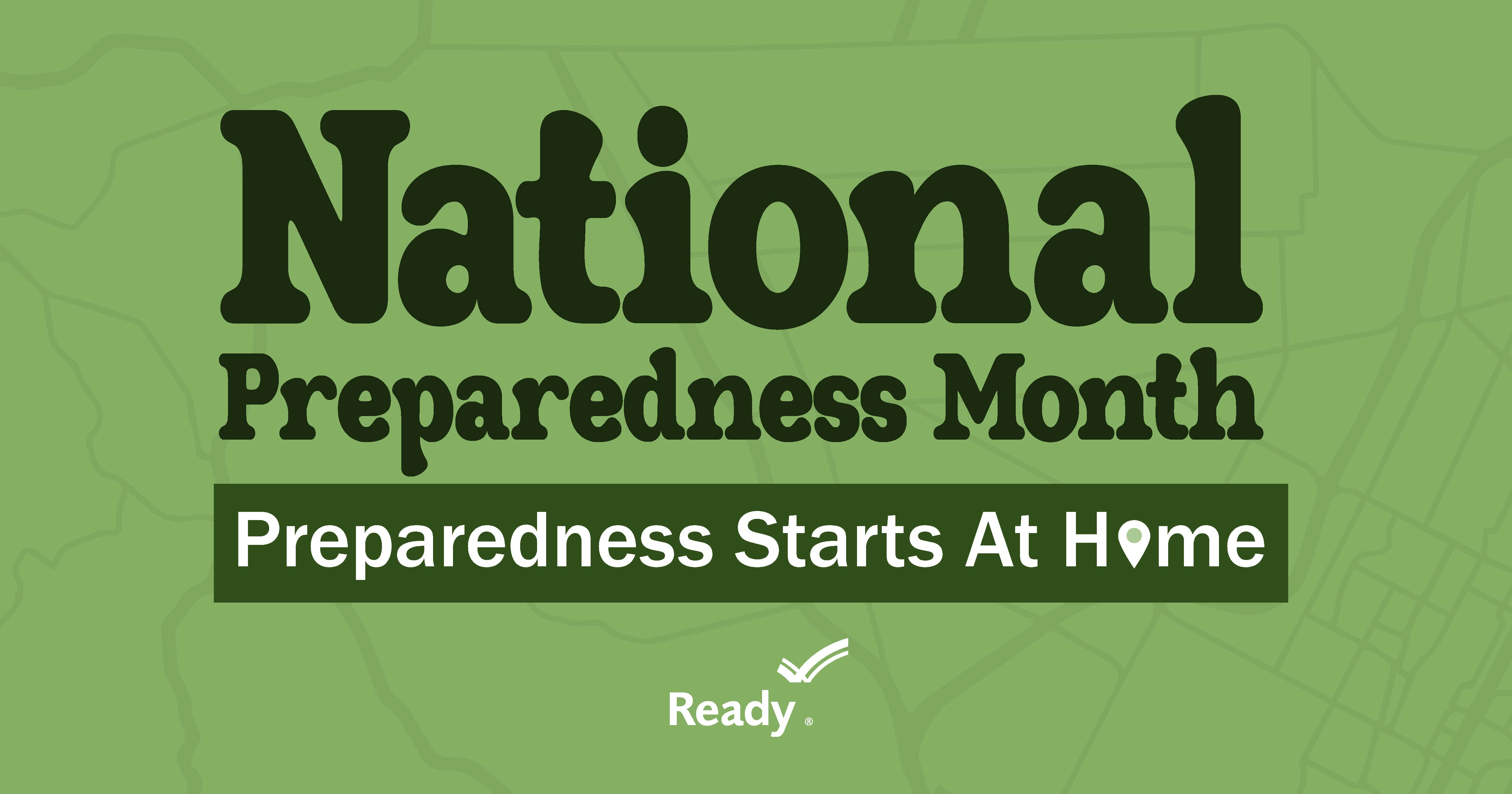 image stating September is National Preparedness Month